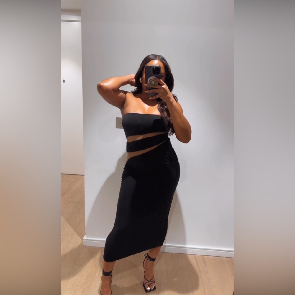 JLuxlabel Black Body-con Dress